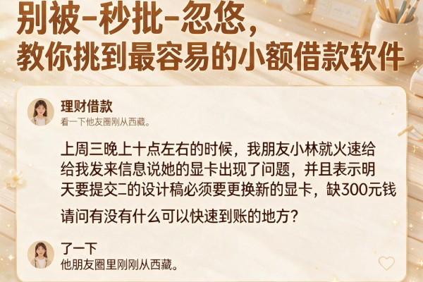 别被-秒批-忽悠，教你挑到最容易的小额借款软件