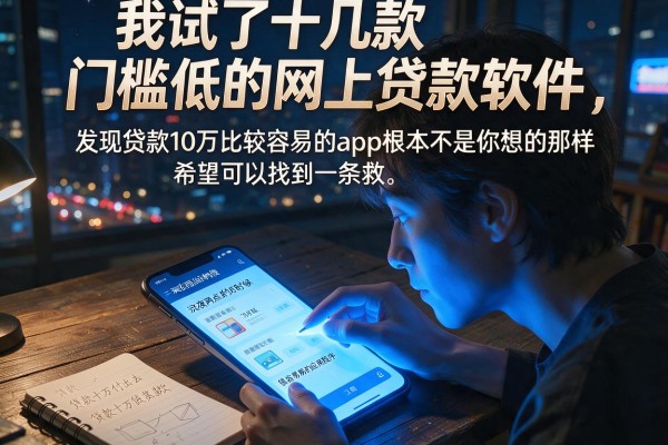 我试了十几款门槛低的网上贷款软件，发现贷款10万比较容易的app根本不是你想的那样