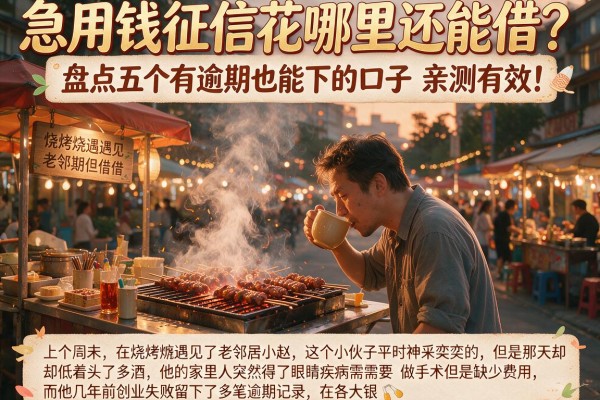 急用钱征信花哪里还能借？盘点五个有逾期也能下的口子，亲测有效！