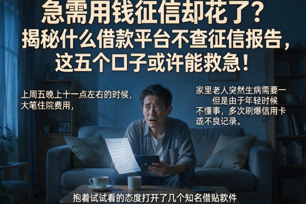 急需用钱征信却花了？揭秘什么借款平台不查征信报告，这五个口子或许能救急！