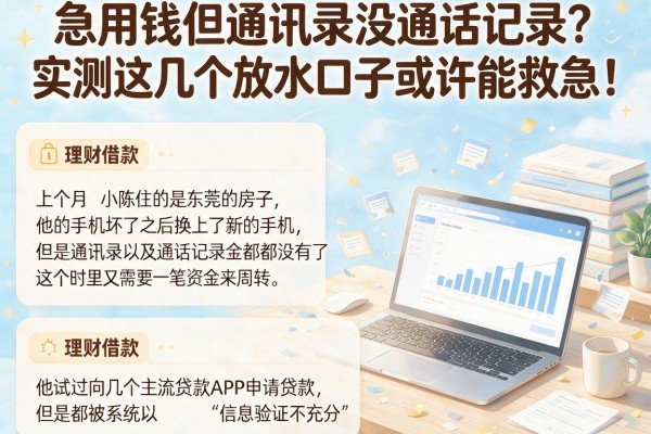 急用钱但通讯录没通话记录？实测这几个放水口子或许能救急！