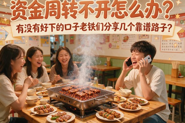 资金周转不开怎么办？有没有好下的口子老铁们分享几个靠谱路子？