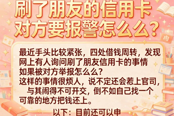 刷了朋友的信用卡对方要报警怎么办？这几款应急口子或许能帮你