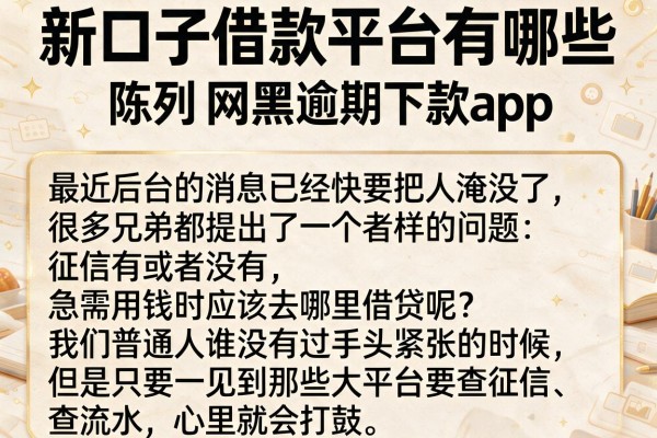 新口子借款平台有哪些,陈列五个网黑逾期下款app