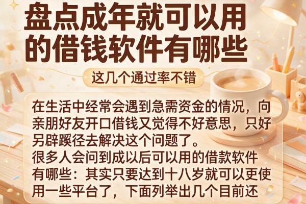 盘点成年就可以用的借钱软件有哪些，这几个通过率不错
