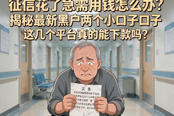 征信花了急需用钱怎么办？揭秘最新黑户两个小口子口子，这几个平台真的能下款吗？