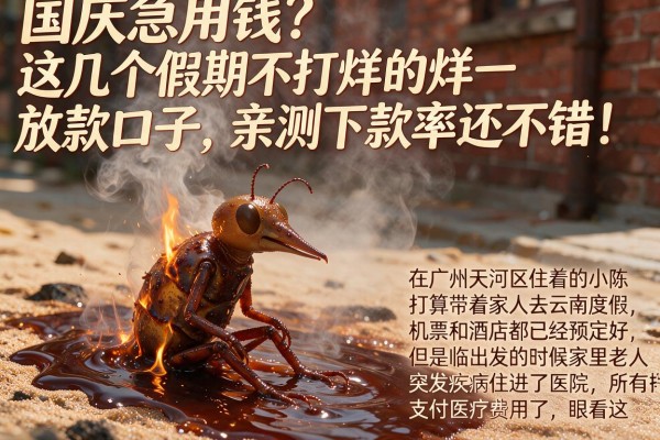 国庆急用钱？这几个假期不打烊的放款口子，亲测下款率还不错！