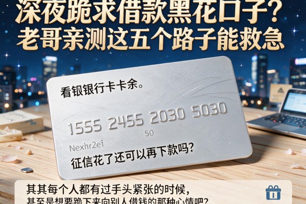 深夜跪求借款黑花口子？老哥亲测这五个路子能救急