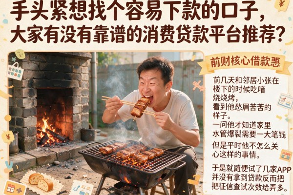 手头紧想找个容易下款的口子，大家有没有靠谱的消费贷款平台推荐？