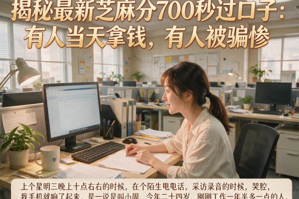 揭秘最新芝麻分700秒过口子：有人当天拿钱，有人被骗惨