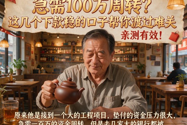 急需100万周转？这几个下款稳的口子帮你渡过难关，亲测有效！