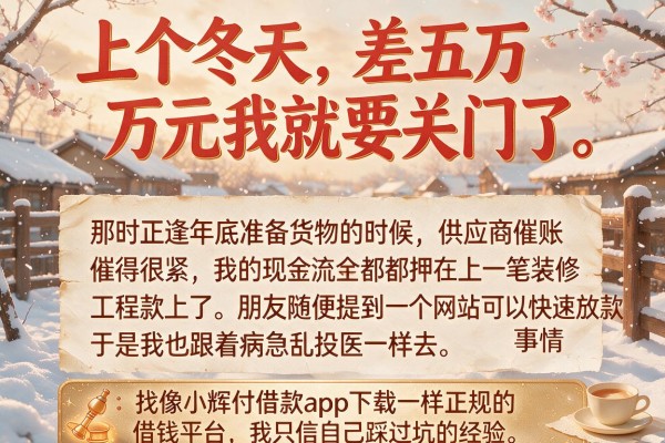 找像小辉付借款app下载一样正规的借钱平台，我只信自己踩过坑的经验
