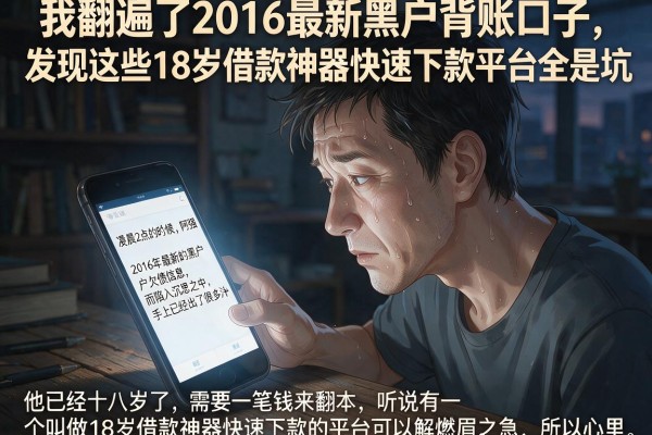 我翻遍了2016最新黑户背账口子，发现这些18岁借款神器快速下款平台全是坑
