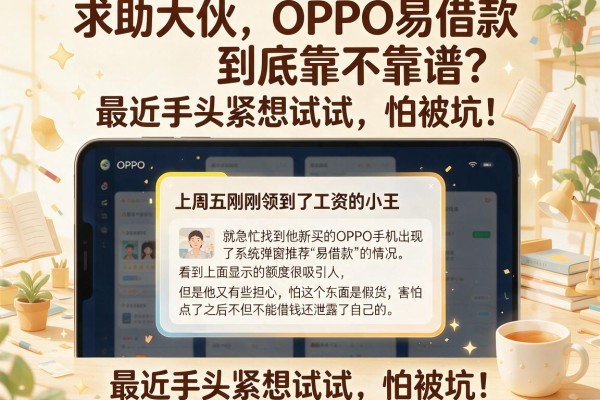 求助大伙，OPPO易借款到底靠不靠谱？最近手头紧想试试，怕被坑！