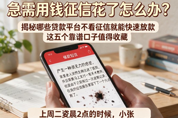 急需用钱征信花了怎么办？揭秘哪些贷款平台不看征信就能快速放款，这五个靠谱口子值得收藏