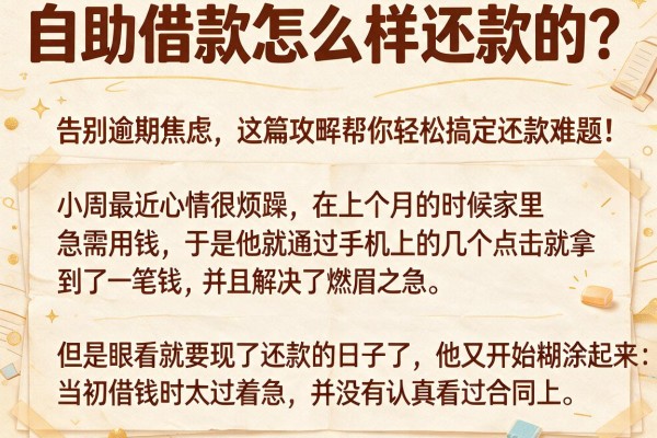 自助借款怎么样还款的？告别逾期焦虑，这篇攻略帮你轻松搞定还款难题！