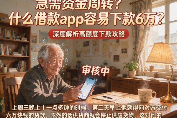 急需资金周转？什么借款app容易下款6万？深度解析高额度下款攻略