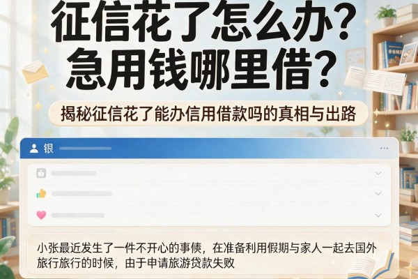 征信花了怎么办？急用钱哪里借？揭秘征信花了能办信用借款吗的真相与出路