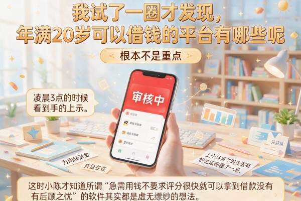 我试了一圈才发现，年满20岁可以借钱的平台有哪些呢，根本不是重点