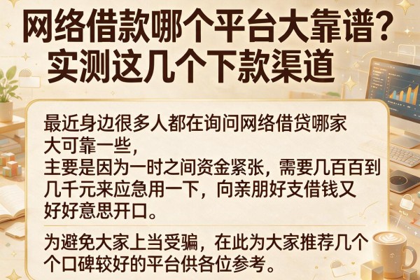网络借款哪个平台大靠谱？实测这几个下款渠道