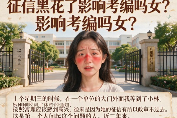 征信黑花了影响考编吗女？我采访了12个当事人，真相很残酷