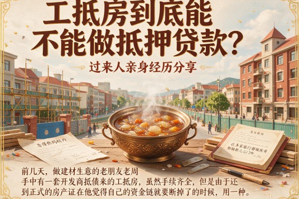 工抵房到底能不能做抵押贷款？过来人亲身经历分享