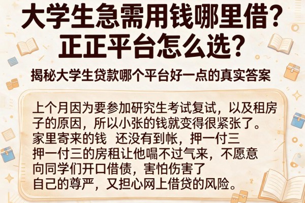 大学生急需用钱哪里借？正规平台怎么选？揭秘大学生贷款哪个平台好一点的真实答案