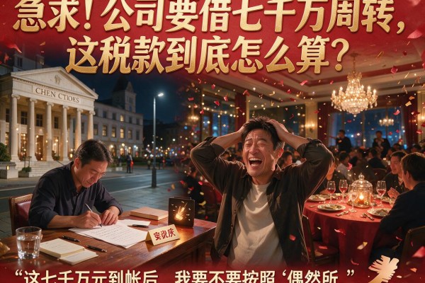 急求！公司要借七千万周转，这税款到底怎么算？