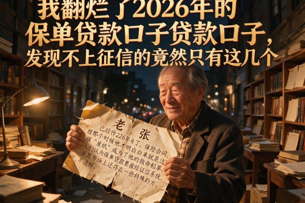 我翻烂了2026年的保单贷款口子，发现不上征信的竟然只有这几个
