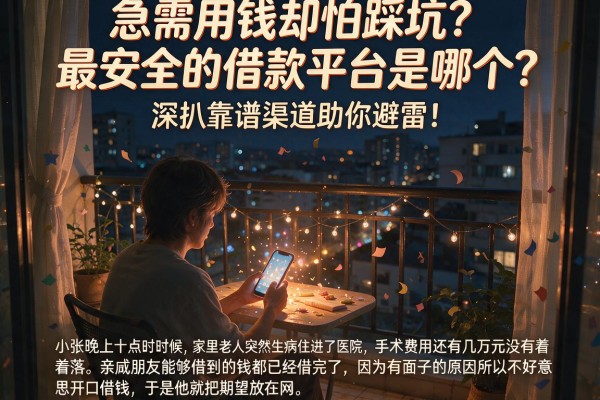 急需用钱却怕踩坑？最安全的借款平台是哪个？深扒靠谱渠道助你避雷！