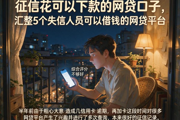 征信花可以下款的网贷口子，汇整5个失信人员可以借钱的网贷平台