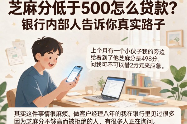 芝麻分低于500怎么贷款？银行内部人告诉你真实路子