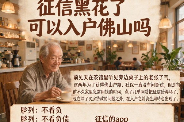 征信黑花了可以入户佛山吗，胪列五个不看负债和征信的app