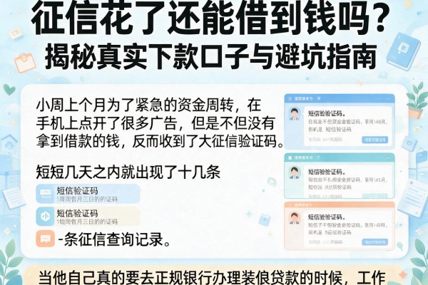 征信花了还能借到钱吗？揭秘真实下款口子与避坑指南