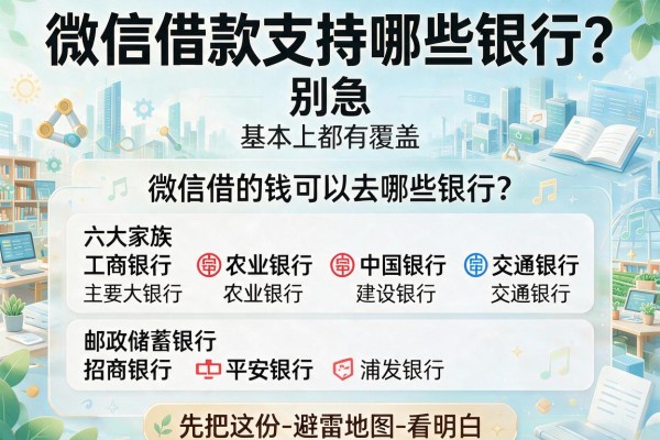 微信借款支持哪些银行？别急，先把这份-避雷地图-看明白
