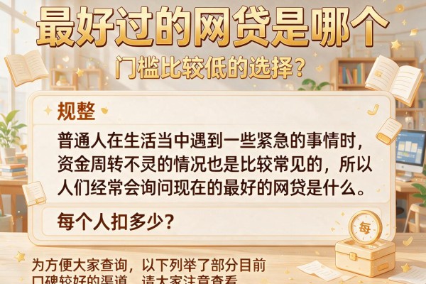 最好过的网贷是哪个，规整五个每个人扣多少？