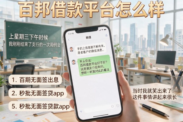 百邦借款平台怎么样，条列5个秒批无面签贷款app