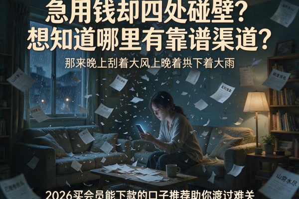 急用钱却四处碰壁？想知道哪里有靠谱渠道？2026买会员能下款的口子推荐助你渡过难关