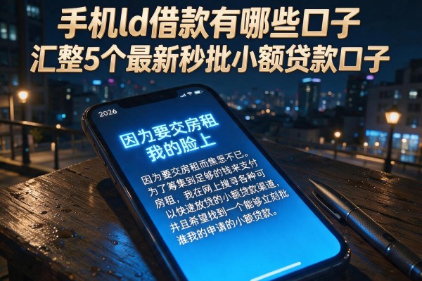 手机ld借款有哪些口子，汇整5个最新秒批小额贷款口子