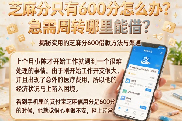 芝麻分只有600分怎么办？急需周转哪里能借？揭秘实用的芝麻分600借款方法与渠道