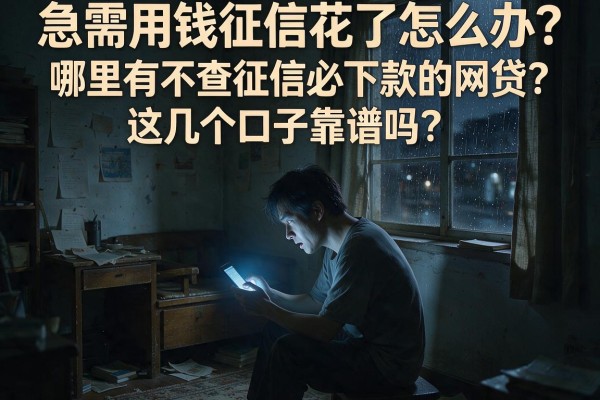 急需用钱征信花了怎么办？哪里有不查征信必下款的网贷？这几个口子靠谱吗？