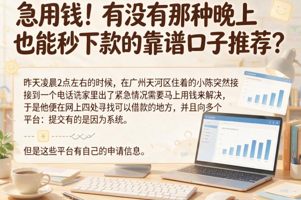 急用钱！有没有那种晚上也能秒下款的靠谱口子推荐？