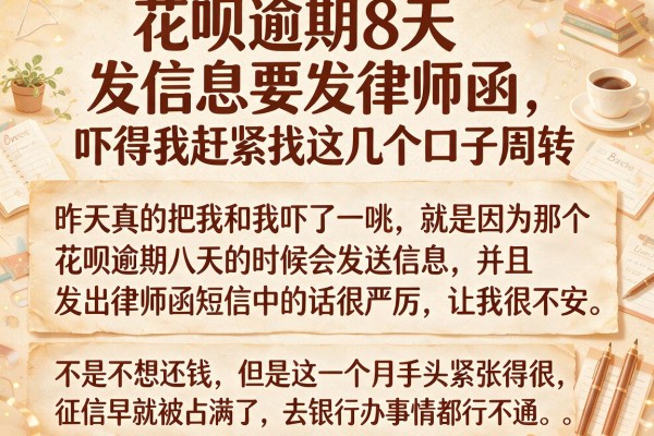 花呗逾期8天发信息要发律师函，吓得我赶紧找这几个口子周转