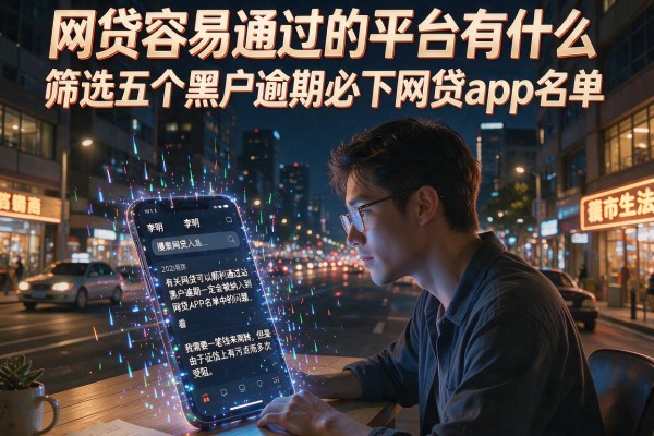 网贷容易通过的平台有什么，筛选五个黑户逾期必下网贷app名单