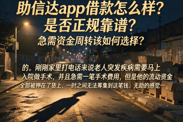 助信达app借款怎么样？是否正规靠谱？急需资金周转该如何选择？