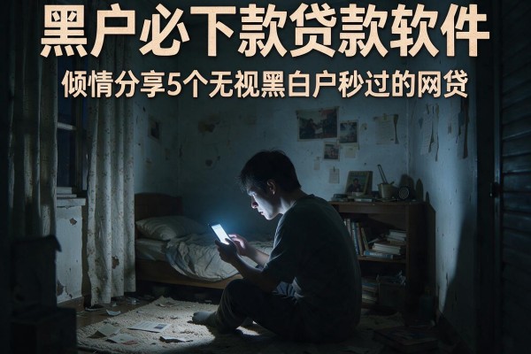 黑户必下款贷款软件，倾情分享5个无视黑白户秒过的网贷