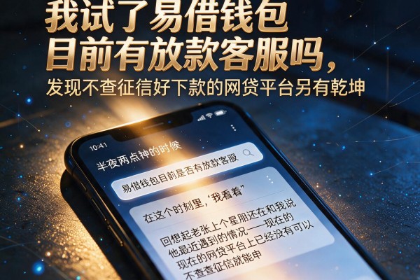 我试了易借钱包目前有放款客服吗，发现不查征信好下款的网贷平台另有乾坤