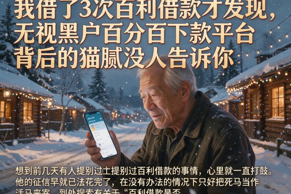 我借了3次百利借款才发现，无视黑户百分百下款平台背后的猫腻没人告诉你