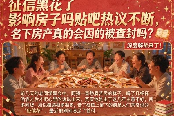 征信黑花了影响房子吗贴吧热议不断，名下房产真的会因此被查封吗？深度解析来了！