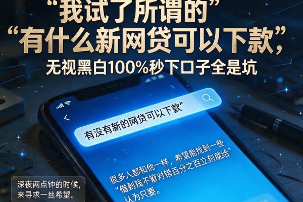 我试了所谓的“有什么新网贷可以下款”，发现无视黑白100%秒下口子全是坑